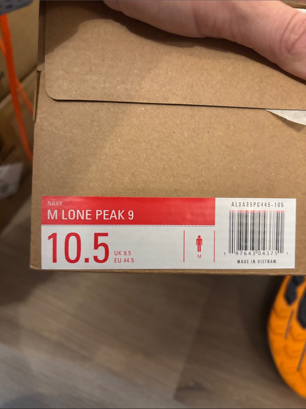 Altra Men’s Lone Peak 9 Navy size 10.5 New with box - Picture 6 of 7